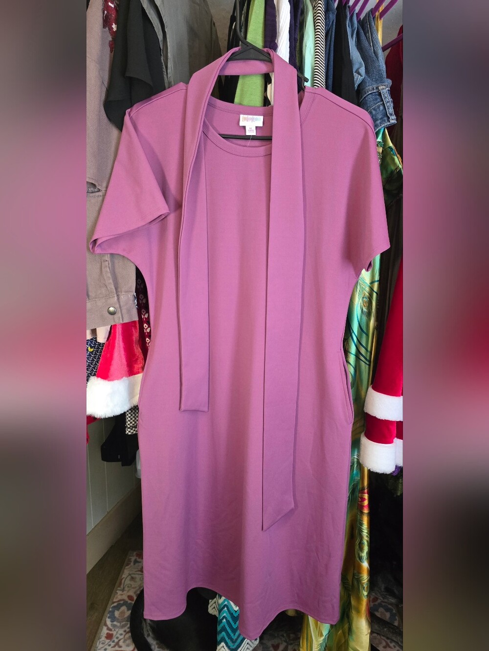 Lularoe Mauve Pink Dress w/belt